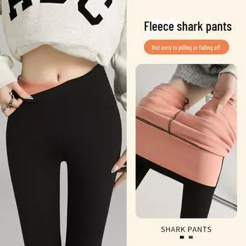 Women s Pink Velvet Winter Leggings - Warm, Thick, No-Drop Crotch, Slim Fit L (for 105-130 lbs)