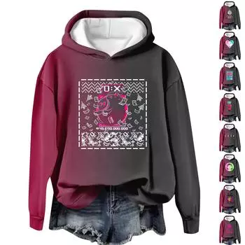 Women s Print Plush Warm Coat Fleece Sweater Casual Coat Pocket SweaterWinter Coat L темно-зеленого