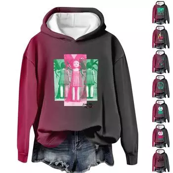 Women s Print Plush Warm Coat Fleece Sweater Casual Coat Pocket SweaterWinter Coat L