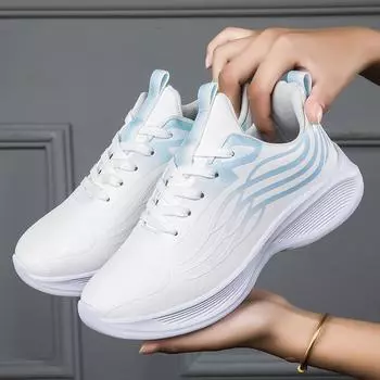 Женские туфли на плоской подошве из искусственной кожи, осенняя новая модная обувь для бега, легкая обувь для ходьбы, удобная, дышащая, белая спортивная обувь для женщин 35