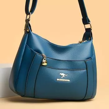 Женская сумка на плечо из искусственной кожи, сумка кроссбоди, роскошная однотонная сумка на плечо с клапаном, красная