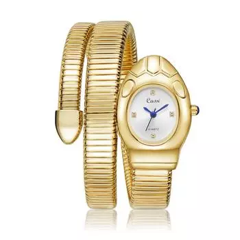 Women s Quartz Bracelet Watch Creative Zodiac Snake Commemorative Watches