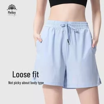 Women s Quick-Dry High-Waisted Summer Sports Shorts for Running and Yoga Small чёрный