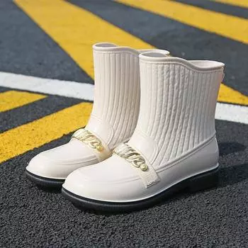 Women s Rain Boots Are Fashionable, Lightweight, Thick Soled, Wear-resistant, Rainproof, And Slip Resistant When Worn Externally 36