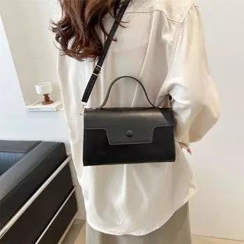 Women s Retro Shoulder Bag New Fashionable Large Capacity Crossbody Bag PU Leather Texture Handbag Small Square Bag