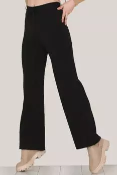 Women s Ribbed Wide Leg Trousers