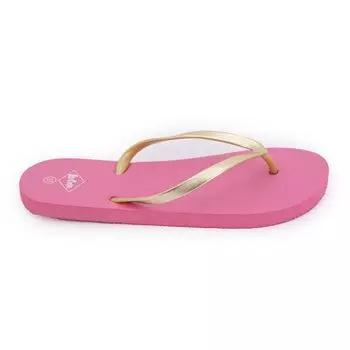 Женские шлепанцы цвета розита золотистый металлик LEE COOPER 39 розовый