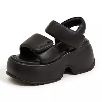 Women s Sandals Luxury Fashion Designer Ladies Platform Casual Beach Shoes Summer Woman Sneakers Thick Bottom Sandalias 33~39 34