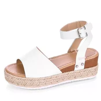 Women s Sandals Wedges Heels Sandals Summer Platform Sandalias Mujer Soft Heeled Summer Shoes Woman Elegant Footwear Women 35