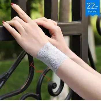 Women s Scarring Fake Sleeve Lace Colorful Gloves 22 a pair All yards