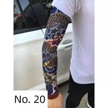 Women s Seamless Sunscreen Sleeves No.20 [2 ice silk sleeves]] S