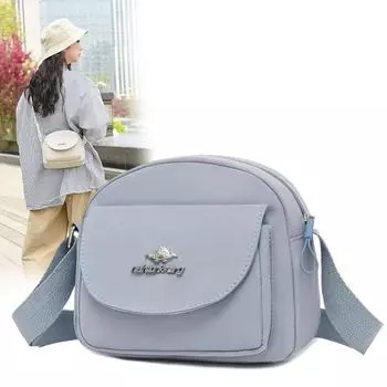 Women s Shell Bag Nylon Water-repellent Shoulder Crossbody Bag синий