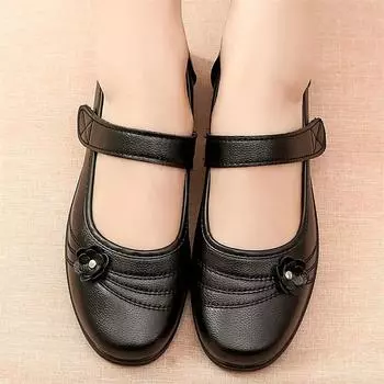 Women s Shoes 2024 Hot Sale Buckle Strap Women s Flats Fashion Floral Daily Flats Women High Quality Shallow Flat Low Heels 36 чёрный