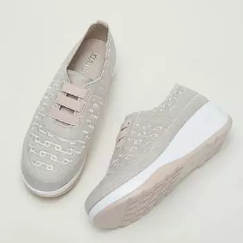 Women s Shoes 2024 Spring and Autumn New Soft Sole Breathable Lightweight Casual Shoes Designer Sneakers for Women Med (3cm-5cm 36 абрикосовый