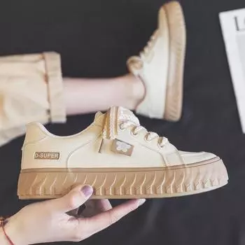 Женская обувь спортивная кавайная милая женская обувь спортивная кроссовки с круглым носком высокие на платформе стильная акция весна AH 35