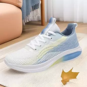 Women s shoes autumn new lightweight mesh breathable running shoes student fashion soft sole casual sports shoes foreign trade 36