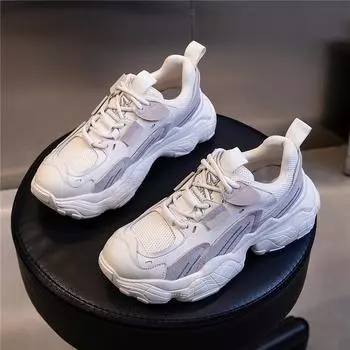 Women s shoes ins tide shoes Internet celebrity new 2025 spring sports and leisure Wenzhou dad shoes women s platform shoes children s tide 35