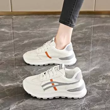 Women s shoes Korean version of spring new dad shoes women 2025 student running sports platform height increase fashion casual shoes women 35 хаки