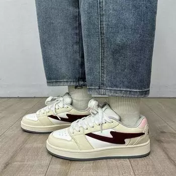 Women s shoes niche low-top bread shoes trend spring new versatile sports and leisure board shoes 35