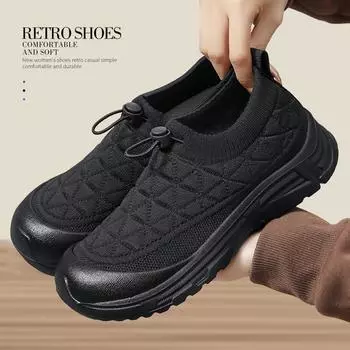 Women s shoes s**t soles are not tired ** feet, ****** new one-pedal mother shoes polyurethane s**t soles are comfortable, old ******* cloth shoes w 36