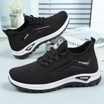 Women s shoes soft soles are not tired of feet, new platform shoes in summer, fly-woven breathable running shoes, comfortable shoes for women are ver 36
