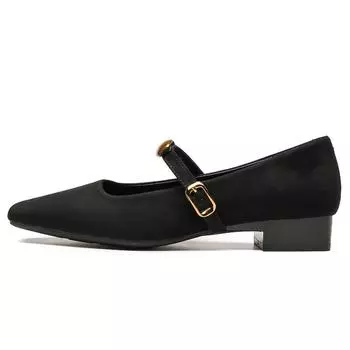 Women s shoes spring and summer, Mary Jane single shoes thick heel square head 35