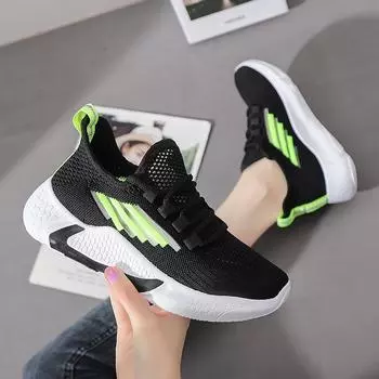 Женская обувь Весенняя легкая летающая плетеная женская обувь Корейская версия Универсальная удобная повседневная обувь Женская спортивная обувь большого размера 36 красный