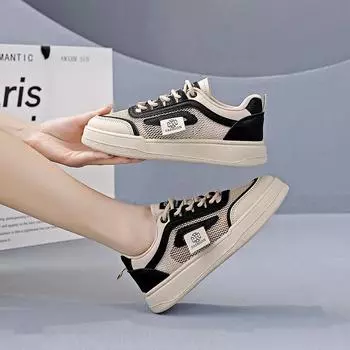 Women s shoes summer mesh shoes women s breathable thin pregnant women s sports shoes hollow single mesh not tired feet small white board shoes 212 35 чёрный