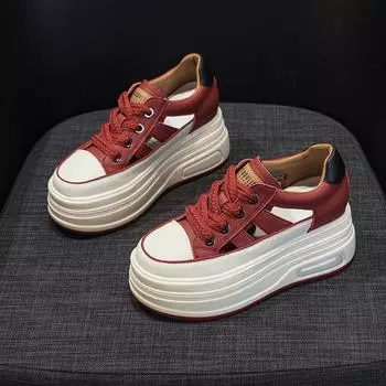 Women s Shoes Thick Bottom Slope Heel Muffin Heel Women s Shoes Inner Height Increase Casual Shoes 34 жёлтый