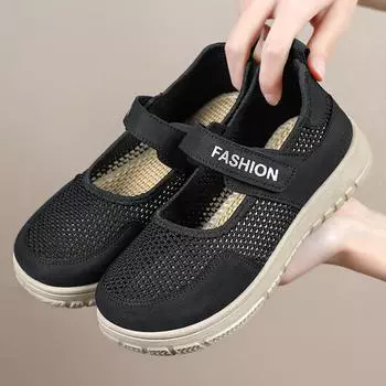 Women s Shoes, Versatile Summer New Flat Mesh Shoes, One Foot Cloth Shoes 36 чёрный