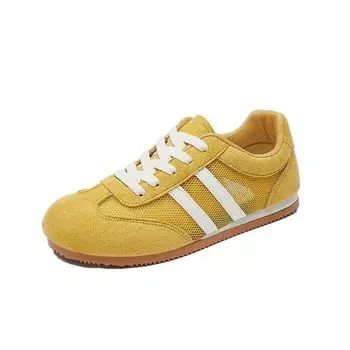 Women s shoes winter new women s fashion retro board shoes niche sports casual shoes outdoor platform shoes 35 жёлтый