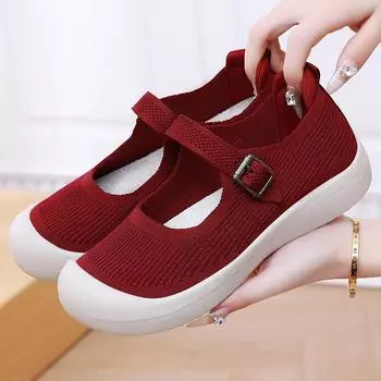 Women s shoes with soft soles are not tired of feet. Summer new old Beijing cloth shoes women s casual shoes are comfortable and breathable mother sh 36