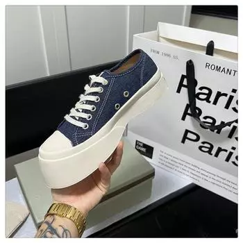 Women s shoes Zhao Ruth ugly cute retro mona big head little white canvas platform spring and summer single shoes 35