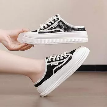 Women s Slippers and Ladies Sandals High Up To 5cm Heel Slides With Strap Shoes Rubber Elegant Fashionable New Collection Casual 35