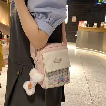 Женская маленькая сумка через плечо Прозрачная сумка для мобильного телефона чёрный