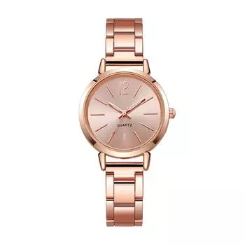 Women s Small Dial Watch Casual Versatile Quartz Watch Daily Fashionable Women s Watch Circular Dial Wristwatches AVE розового золота