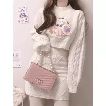 Women s Small Look Tall First Date Denim Casual Autumn and Winter Sweater Tops L