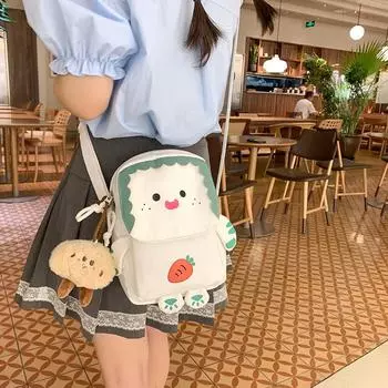 Women s Small Shoulder Bag Student Cartoon Mobile Phone Bag Crossbody Bag