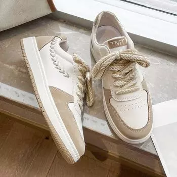 Женские кроссовки, осенние новые резиновые туфли на плоской подошве, легкие, дышащие, цветные, пшеничные, повседневные, женская спортивная обувь, смешанная партия 35