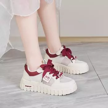 Women’s Sneakers Casual Student Girls Platform Sport Shoes Plus Size Women’s Wedge Sneakers Height Increase EU: 36 коричневый