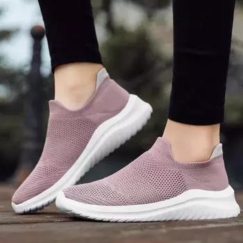 Women s Sneakers Fashion New Shoes Woman Walking Sneakers Women Casual Shoes Slip On Flat Women Sneakers Zapatos De Mujer 35 фиолетовый