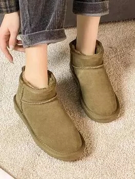 Women s Snow Boots - Fur & Leather, Thick & Warm 39