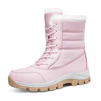 Women s snow boots winter outdoor thickened plush ankle boots Fashion sports warm non-slip plus size cotton shoes 36-42 36