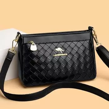 Женская мягкая кожаная сумка через плечо, повседневная сумка-тоут, подлинный бренд, роскошный дизайнер