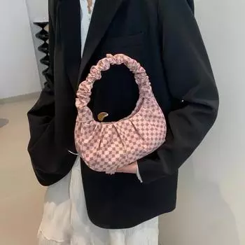 Women s Soft Zipper Bags Sewing Line High-Quality Interior Shoulder Bags Fashion