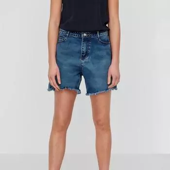 Women s Solid Color Jeans Stretch Slim Fit Tassel Denim Shorts One Size