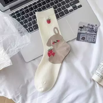 Women s Spring and Summer Fashion Is A Lovely Boneless Mesh Tube Stack Socks 1 pair