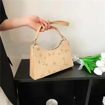 Женская весна-осень, новая модная кружевная желейная сумка через плечо, свежая маленькая квадратная сумка через плечо, сумка под мышкой