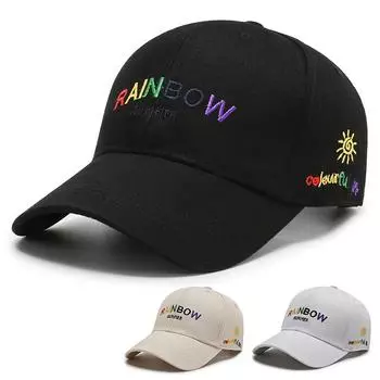 Женская летняя бейсболка с вышивкой букв, солнцезащитная шляпа, мужская кепка для занятий спортом на открытом воздухе, дорожная кепка чёрный