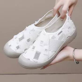 Women s Summer Breathable Mesh Flats fisherman s Shoes Soft Espadrilles Flats New Slip on Shoes Loafer for Women 35